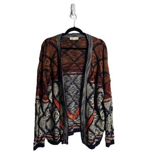 Staring at Stars Women's Patterned Cozy Knit Open Front Cardigan